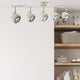 Jake 5 Light Cream Semi Flush Spotlight Ceiling Bar