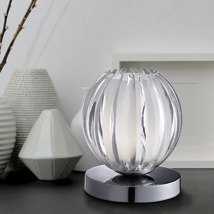 Sanday 13cm Touch Table Lamp Clear Small