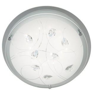 Carey LED Flush Ceiling Light Frosted