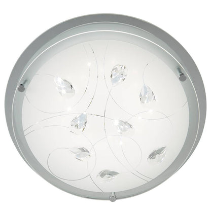 Carey LED Flush Ceiling Light Frosted