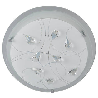 Carey LED Flush Ceiling Light Frosted