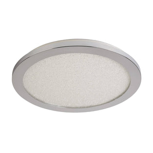 Addie Chrome and Crystal Sand LED Flush Ceiling Light