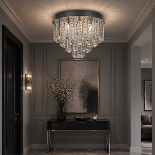 McQueen 8 Light Flush Ceiling Light