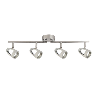Baird 4 Light Polished Chrome & White LED Spotlight Bar