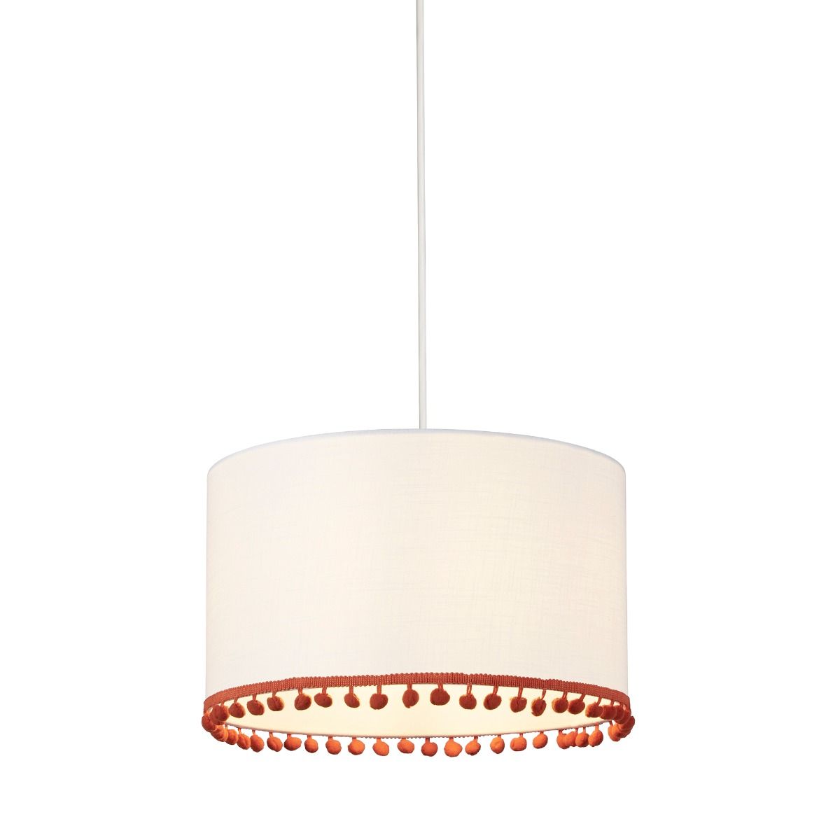 Dolly Small White & Orange Ceiling Shade