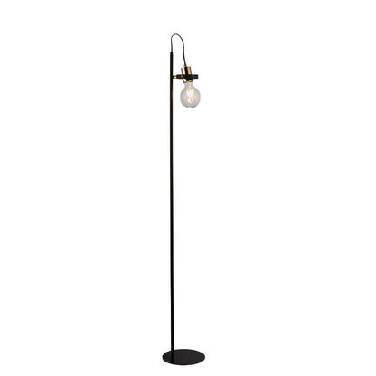 Hansel 1 Light Black & Brass Floor Lamp