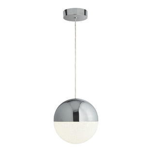 Annika Polished Chrome Globe LED Pendant Ceiling Light