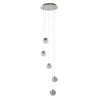 Annika 5 Light Polished Chrome LED Multidrop Ceiling Pendant