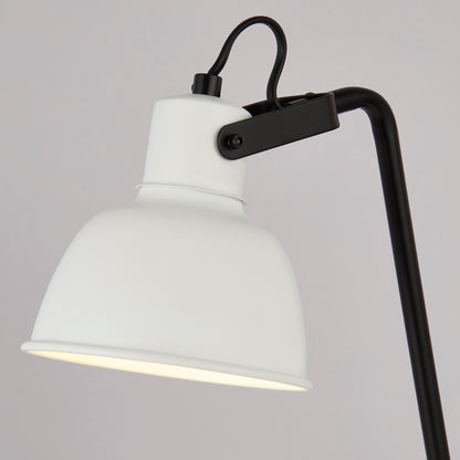 Ranell Black & White Desk Table Lamp