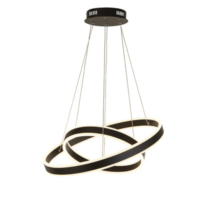 Lewis Double Black LED Ceiling Pendant