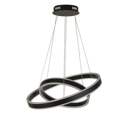 Lewis Double Black LED Ceiling Pendant