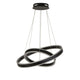Lewis Double Black LED Ceiling Pendant