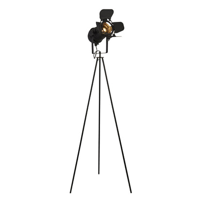 Spectre Black Spotlight Tripod Floor Lamp