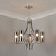 Davina 5 Light Chrome Pendant Chandelier