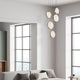 Lavina 5 Light Chrome & Acrylic LED Multidrop Pendant Ceiling Light