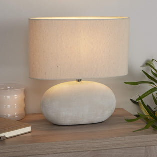 Eveline Grey Ceramic Table Lamp