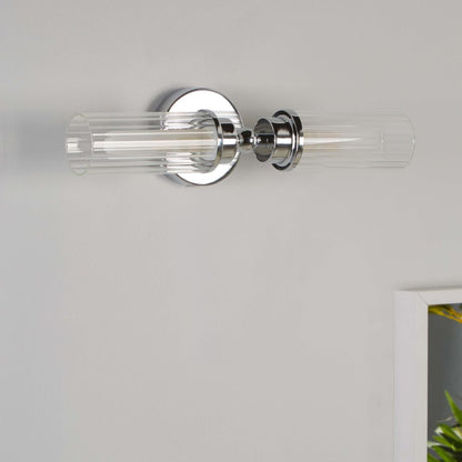 Vurton 2 Light Chrome Bathroom Wall Light