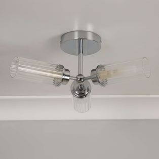 Vurton Chrome Bathroom Ceiling Flush