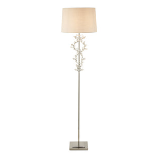 Rosie Chrome & Clear Glass Trim Floor Lamp