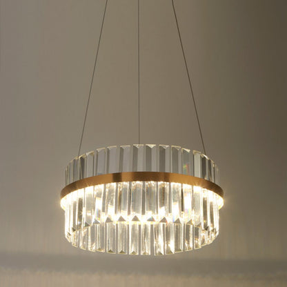 Camburn Brushed Gold Halo LED Pendant