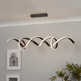 Paton Black Ribbon LED Ceiling Pendant