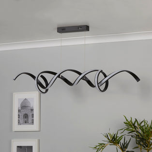 Paton Black Ribbon LED Ceiling Pendant