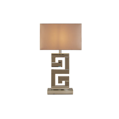 Thalia Chrome Small Mirror Table Lamp