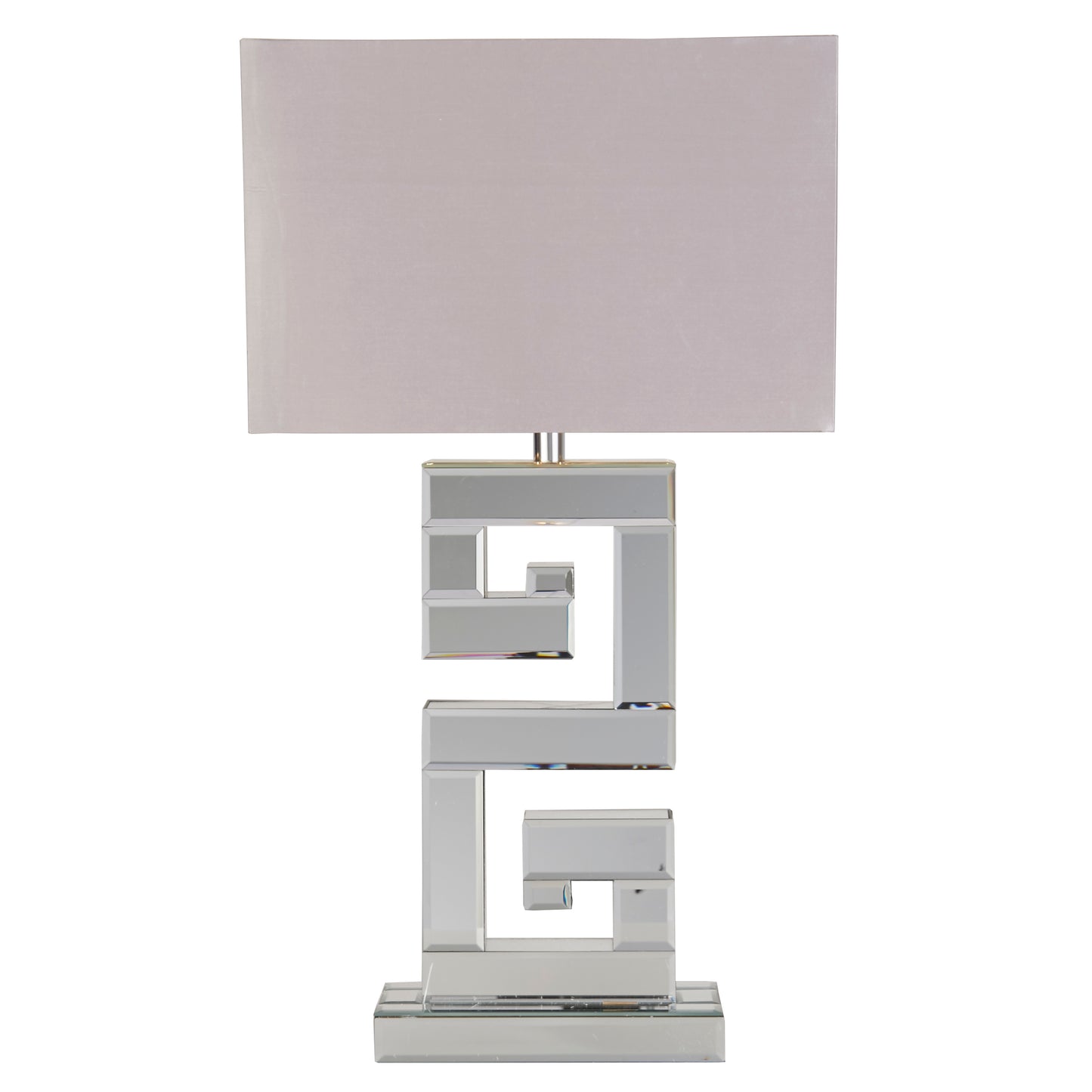 Thalia Chrome Large Mirror Table Lamp