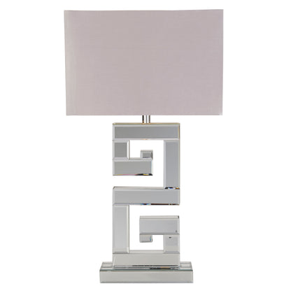 Thalia Chrome Large Mirror Table Lamp