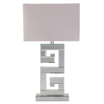 Thalia Chrome Large Mirror Table Lamp