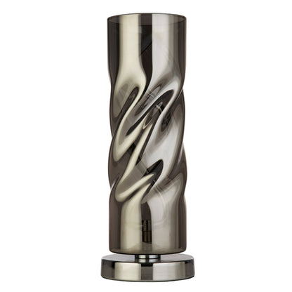 Demeter Smoked Glass LED Table Lamp