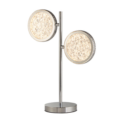 Lavinia 2 Light Chrome LED Table Lamp