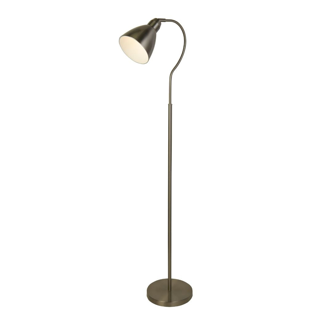 Fairfax Satin Silver Task Floor Lamp