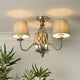 Manor 3 Light Polished Chrome Flush Ceiling Light
