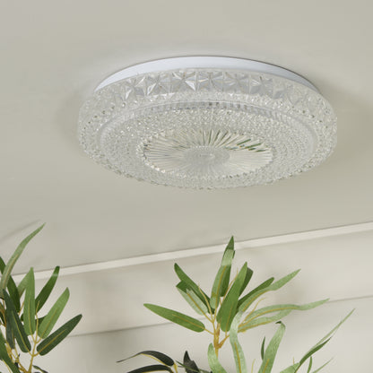 Adler Large Acrylic LED Flush Ceiling Light