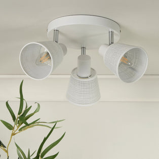 Astor 3 Light White Spotlight Ceiling Plate