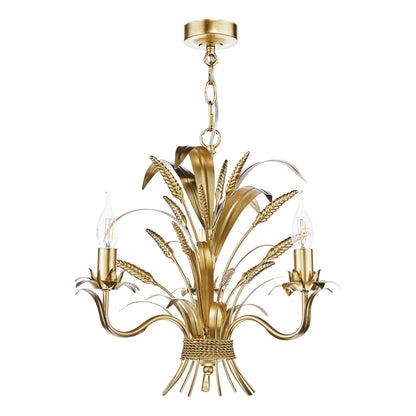 Phaedra 3 Light Gold Pendant Ceiling Light