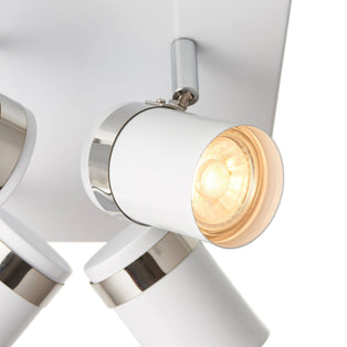 Camden 4 Light White Ceiling Spotlight Plate