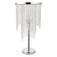 Rain Polished Chrome Table Lamp with Glass Droplets