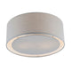 Kentaro Small 2 Light Grey Flush Ceiling Light