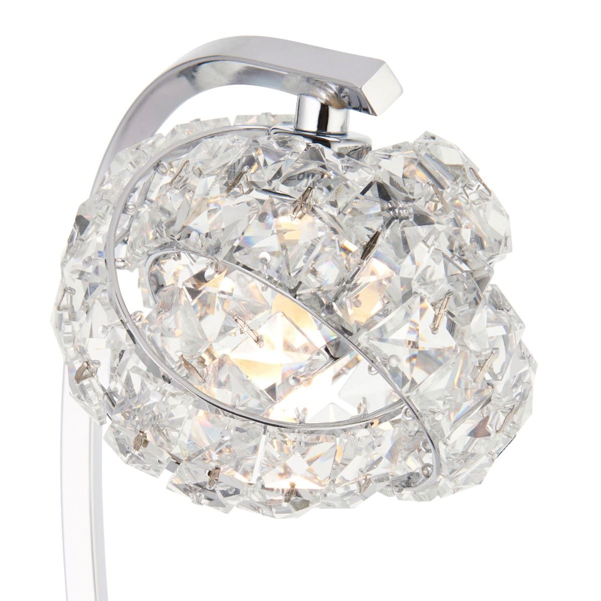 Monaco Chrome and Crystal Table Lamp