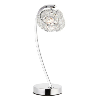 Monaco Chrome and Crystal Table Lamp