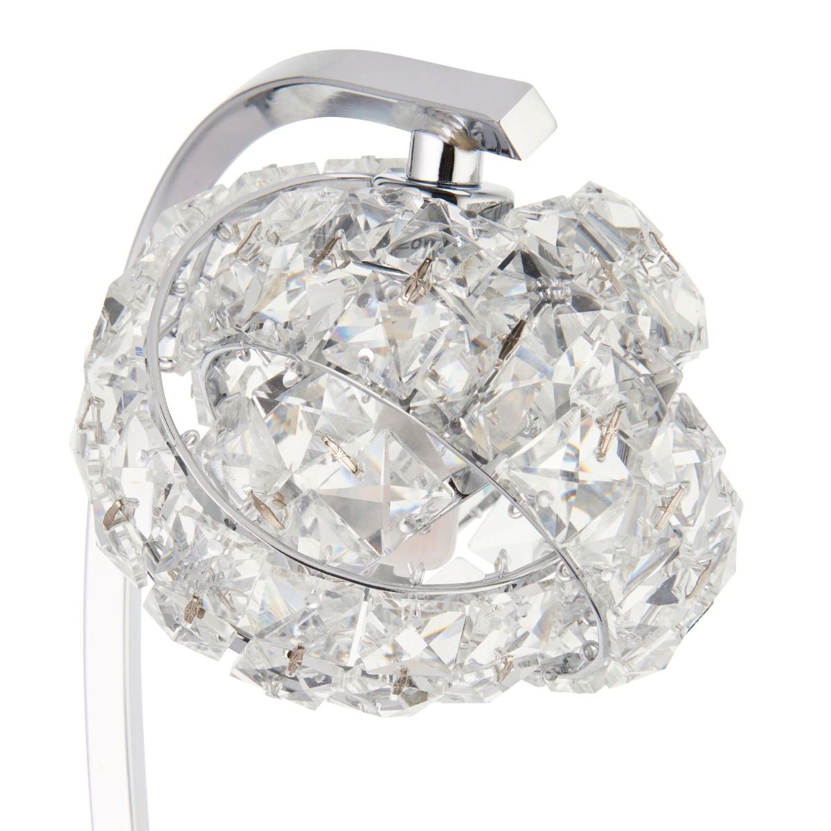 Monaco Chrome and Crystal Table Lamp