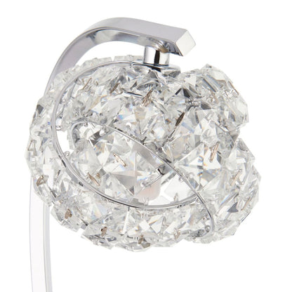 Monaco Chrome and Crystal Table Lamp