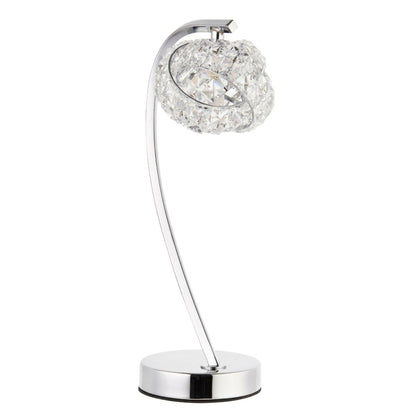 Monaco Chrome and Crystal Table Lamp