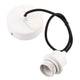 Cable Set White Steel Pendant Lamp Holder