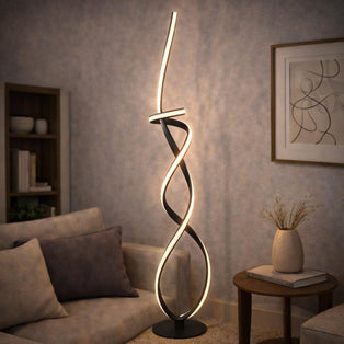 Fraser Matt Black LED Floor Lamp