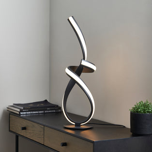 Fraser Matte Black LED Table Lamp