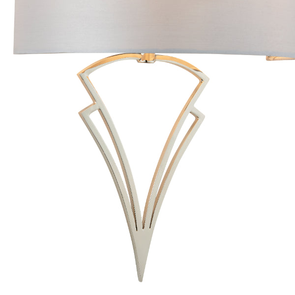 Lyla Satin Nickel Wall Light