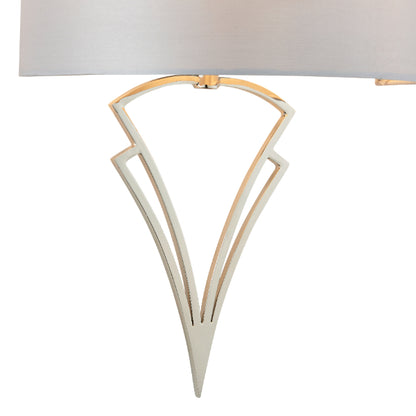 Lyla Satin Nickel Wall Light